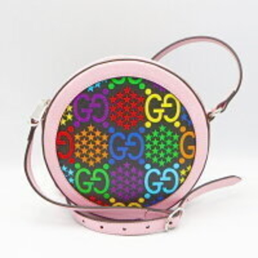 Gucci GG Psychedelic Shoulder Bag ful Pink h